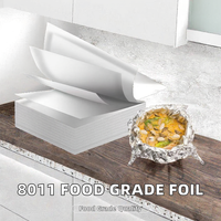 Rouleau de papier aluminium alimentaire 8011, 10 microns, tempérage doux, épaisseur 10 microns, pour usage en cuisine