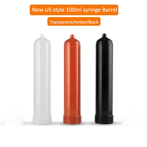 Dispensador de Pegamento Ámbar Tipo USA de 100cc, Cartucho de Llenado de Barril, Material PP/PE, Certificado ISO, Anti-frío, Anti-UV, Tapa Externa con Salida Luer - Product Image 2