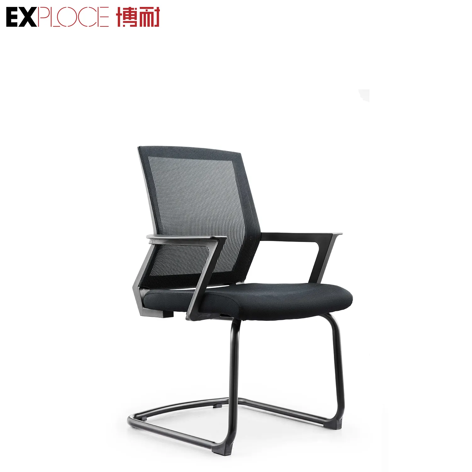 Venda quente móveis série de cadeira moderna, durável, fixo, apoio para braço em forma de l, perna, escritório, malha executiva, cadeira
