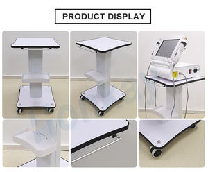 Grande promotion de chariot de salon de <span class=keywords><strong>spa</strong></span> de luxe chariot à bras pour présentoir d'équipement de beauté avec plateau - Product Image 5