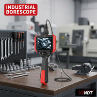 Industrielles Endoskop, 5-Zoll-HD-Bildschirm, 6-mm-Objektiv, 1 m Kabel, IP67, wasserdicht, 360° °   Artikulierende Videoskop-Kamera