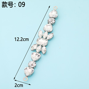 Mixed Shape Rhinestone Chain 12.2cm For Clothing Shoes <b>Bags</b> DIY Jewelry Accessories - Product Image 1