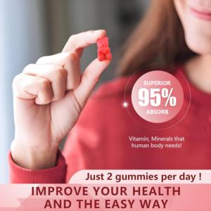 TK Hot Selling Bio-Carbon <strong>Calcium</strong> Magnesium Gummies - Bone and Immune Support Vitamin D3, <strong>K2</strong>, Zinc - Vitamin Supplement Gummies