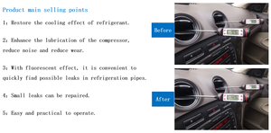 Reparación de <span class=keywords><strong>aire</strong></span> <span class=keywords><strong>acondicionado</strong></span> y refrigeración Automotriz Reparación de automóviles <span class=keywords><strong>Aire</strong></span> <span class=keywords><strong>acondicionado</strong></span> Sistema de CA Aircon Stop Sellador de fugas - Product Image 4