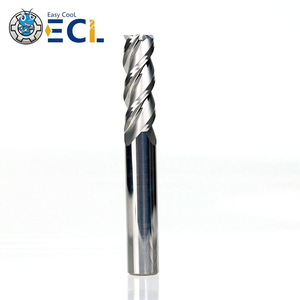 Fresa de 3 filos de carburo de tungsteno con recubrimiento DLC Easy Cool para corte de metal CNC, herramienta para aluminio, personalizable OEM/ODM - Product Image 2