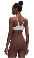 Soutien-gorge de sport dos nageur pour femme, 4 couleurs, en nylon 66 et 23 % élasthanne, haute élasticité, bretelles fines, avec coussinets amovibles C/D