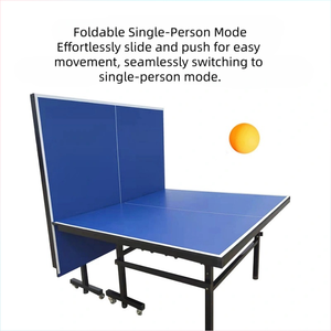 <span class=keywords><strong>Table</strong></span> de <span class=keywords><strong>ping</strong></span>-<span class=keywords><strong>pong</strong></span> intérieure personnalisée, imperméable, avec roulettes, pliable et portable pour une utilisation en compétition standard - Product Image 2