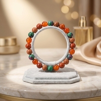 Pulsera de Amuletos del Zodíaco Vintage al por Mayor, 12 Signos, Piedras de Nacimiento, Amuletos de la Suerte, Joyería Unisex con Cordón Elástico