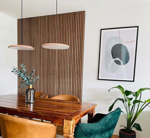 แผ่นซับเสียงกันเสียงแบบอะคูสติก แผ่นไม้ระแนง MDF โพลีเอสเตอร์ 9 มม. ผ้าสักหลาด + แผ่น MDF 12 มม. ลายไม้ 3 มิติ - Product Image 6