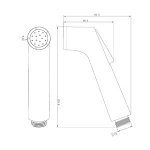 Bico de Chuveiro Muçulmano Moderno em Material ABS para Banheiro, Pistola de Spray Portátil para Bidê e Sanitário - Product Image 2