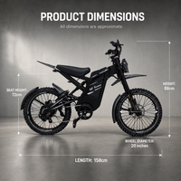 OUXI GT2000 2027 Nouveau Vélo Électrique à Pneus Larges 250W Homologué UE Longue Portée 100km 48V 30Ah Livraison Rapide Direct Usine Certifié CE
