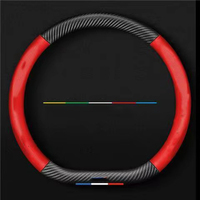 Housse de protection pour volant de voiture en cuir et fibre de carbone, pour Dongfeng Aeolus D53 Yixuan Gs Max A60 Ax7