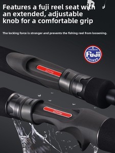 Canna da Pesca Professionale Gialla per <span class=keywords><strong>Pescatori</strong></span> 2.28m 2.35m con Punta ad Alta Sensibilità e Anelli Fuji per la Pesca a Spinning <span class=keywords><strong>di</strong></span> Carpe, Trote e Pesca in Mare da <span class=keywords><strong>Barca</strong></span> - Product Image 5