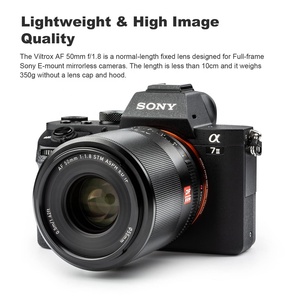 Objectif Autofocus Plein Format Viltrox 50mm F1.8 pour Appareils <span class=keywords><strong>Photo</strong></span> <span class=keywords><strong>Sony</strong></span> à Monture E A7 A7C A7 II A7R A7 III A7R II A7R IV A7R III A7S II A9 - Product Image 4