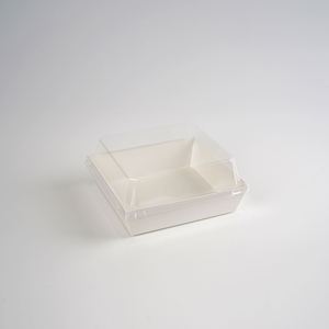 High Quality Custom Size and Printed logo <b>Dessert</b> Cake <b>Box</b> Plastic square <b>Desserts</b> Packaging <b>Box</b> Transparent with Pet Lids - Product Image 2
