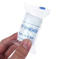 Bandage élastique en coton PBT certifié CE Classe I, respirant, conforme aux normes médicales, pour trousse de premiers secours, tailles 5-20cm*4.5m