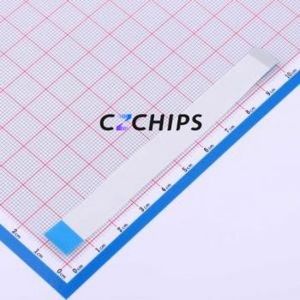 FFC0.5B-19P-100-4-8 FFC Cable (Flexible Flat Cable) P=0.5mm Connector 19P 0.5mm Reverse 10cm - Product Image 2