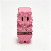 Keycap Artisanal Rose en Forme de Slime, Figurine de Dessin Animé Imprimée en 3D UV sur ABS, pour Clavier Mécanique, Jouet de Bureau Anti-Stress Personnalisé