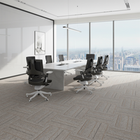 Dalles de moquette en polypropylène antidérapantes pour maison et bureau, à poils coupés et bouclés, résistantes au feu, en jacquard, 50x50, vente en gros