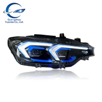 Ensemble de phares LED 12V pour BMW Série 3 M3 F30 F35, plug and play, couleur de lumière bleue, phares avant, 2013-2018