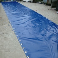 Bâche de conteneur de fret en toile imperméable en PVC enduit de plastique de 40 pieds fabriquée sur mesure en Chine