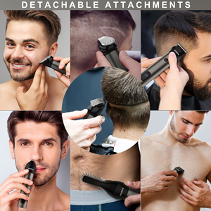 Cortapelos SOLIMPIA <span class=keywords><strong>para</strong></span> Hombre, Cortadora <span class=keywords><strong>de</strong></span> Pelo Profesional <span class=keywords><strong>para</strong></span> Barbería, Recortadora Recargable <span class=keywords><strong>para</strong></span> <span class=keywords><strong>Barba</strong></span>, Nariz y Cuerpo, <span class=keywords><strong>Kit</strong></span> <span class=keywords><strong>de</strong></span> Aseo 7 en 1 - Product Image 6