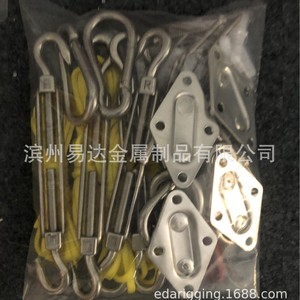 ตัวหมุนสแตนเลส M5 304 สำหรับผ้าใบกันแดดและชุดตาข่าย อุปกรณ์ร้อยเชือกสำหรับใช้งานกลางแจ้ง - Product Image 4