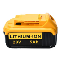 بطارية أدوات الطاقة DEWALT 18 فولت 20 فولت، 500 دورة شحن، متوافقة مع DCF880 CS391 DCB200 DCB205 DCB206-2