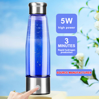 Bouteille d'eau portable la plus vendue avec générateur d'eau hydrogénée, bouteille en titane équipée d'un filtre