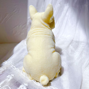 בעלי החיים סויה שעווה צרפתית בולדוג נר תבניות גור מאהב בית תפאורה מתנה Frenchie כלב נר סיליקון עובש - Product Image 6