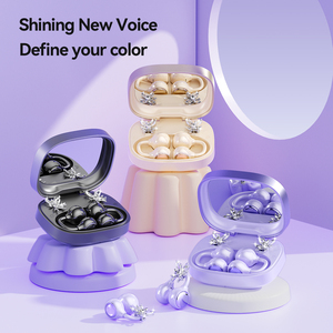 Écouteurs sans fil sportifs M183 à clip ouvert avec miroir de maquillage pour femmes – Excellent cadeau, <span class=keywords><strong>bijoux</strong></span> DIY, boucles d'oreilles, casque Bluetooth - Product Image 6