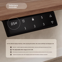Bureau électrique ergonomique moderne pour télétravail, réglable en hauteur à double moteur, avec cadre de table assis-debout électrique