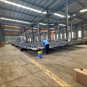 คลังสินค้าโครงสร้างเหล็กชุบสังกะสีดีไซน์ทันสมัยสำหรับใช้เป็นโรงรถโกดังเวิร์คช็อปซูเปอร์มาร์เก็ต - Product Image 4