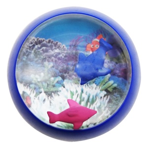 Sanlead Liquid Acrylic Water PMMA Oil Snow Dome Floater Flotage Floating Fridge <strong>Magnet</strong> With Dolphin for Promotion and Gifts - Product Image 3