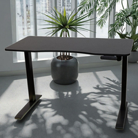 Bureau électrique moderne réglable en hauteur, cadre en métal, ergonomique, pour la maison, le bureau, l'appartement, la villa