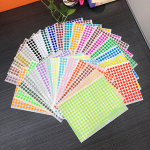 Stiker Titik Perekat 10mm 240pcs/lembar Kertas Berlapis Label Segel Food Grade Dekal Kreatif untuk Kantor, Taman Kanak-Kanak, Ruang Kelas - Product Image 5