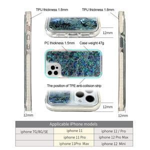 Étuis de téléphone portable scintillants, personnalisés, <span class=keywords><strong>coque</strong></span> de protection antichoc, en tpu rose, pour <span class=keywords><strong>Iphone</strong></span> <span class=keywords><strong>11</strong></span> Pro Max - Product Image 2