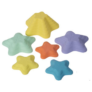 Jeu de pierres d'équilibre pour enfants, 11 pièces, blocs d'équilibre empilables antidérapants de Style étoile de mer, jouets d'équilibre pour tout-petits - Product Image 3