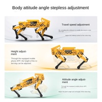 ESP32 cuadrúpedo Robot Dog/MechDog inteligente AI Visual Bionic Robotics Kit para educación Python programación gráfica