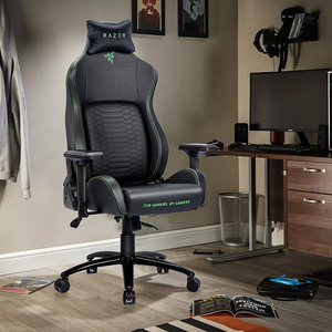 Silla para juegos de cuero PU de gama alta Razer, venta al por mayor, moderna, con respaldo alto, ajustable, para ordenador ejecutivo, cojín de esponja suave para uso en oficina - Product Image 1