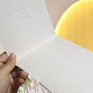 Brochure en carton avec impression de logo personnalisé et enveloppe d'invitation de mariage pour les petites entreprises - Product Image 6