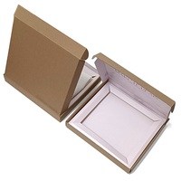 Boîtes d'expédition en carton ondulé pour l'e-commerce, emballages pliables en kraft brun imprimés sur mesure, petites boîtes d'emballage pour l'expédition