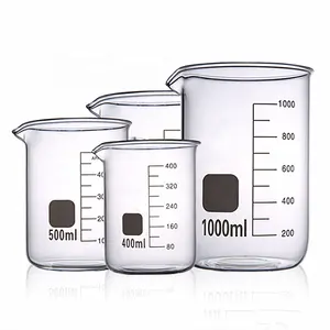 50ml 100ml 250ml 500ml 1000ml laboratory science glassware transparent beaker