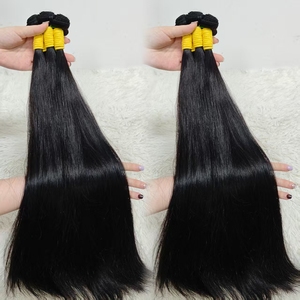 Promoción Letsfly 31.8$ 11A Cabello Virgen Vietnamita Liso de 20 Pulgadas con Doble Trama, 100% Cabello Humano en Paquetes de 310 Gramos al por Mayor - Product Image 1