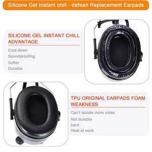 Almohadillas de Gel para Auriculares Tácticos para Auriculares de Tiro/Caza 3M <span class=keywords><strong>Peltor</strong></span> con Cancelación de Ruido y Comodidad de Uso Prolongado - Product Image 5