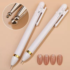 Stylo à points 4-en-1 pour ongles, outil de pose de strass, de dessin et de peinture pour la maison, le salon et l'art de la manucure - Product Image 1