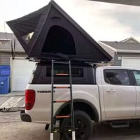 Tente de toit triangulaire en toile d'aluminium à ouverture automatique rapide, imperméable quatre saisons, pour le camping