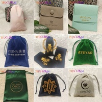 Precio barato de fábrica, logotipo impreso, personalizado, respetuoso con el medio ambiente, algodón, cordón, polvo, bolsa de joyería para regalo