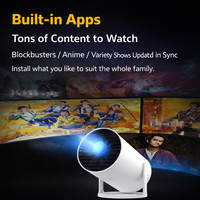 Mini projecteur LED intelligent 1080P LCD Android OS WiFi double bande 2.4G/5G pour home cinéma portable 5.2 (T950S 1+8GB)