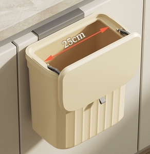 <span class=keywords><strong>Cubo</strong></span> de compost de cocina de 8,5L/12L para encimera o <span class=keywords><strong>debajo</strong></span> del <span class=keywords><strong>fregadero</strong></span>, <span class=keywords><strong>cubo</strong></span> de <span class=keywords><strong>basura</strong></span> colgante con tapa para armario/baño/dormitorio/Oficina - Product Image 5